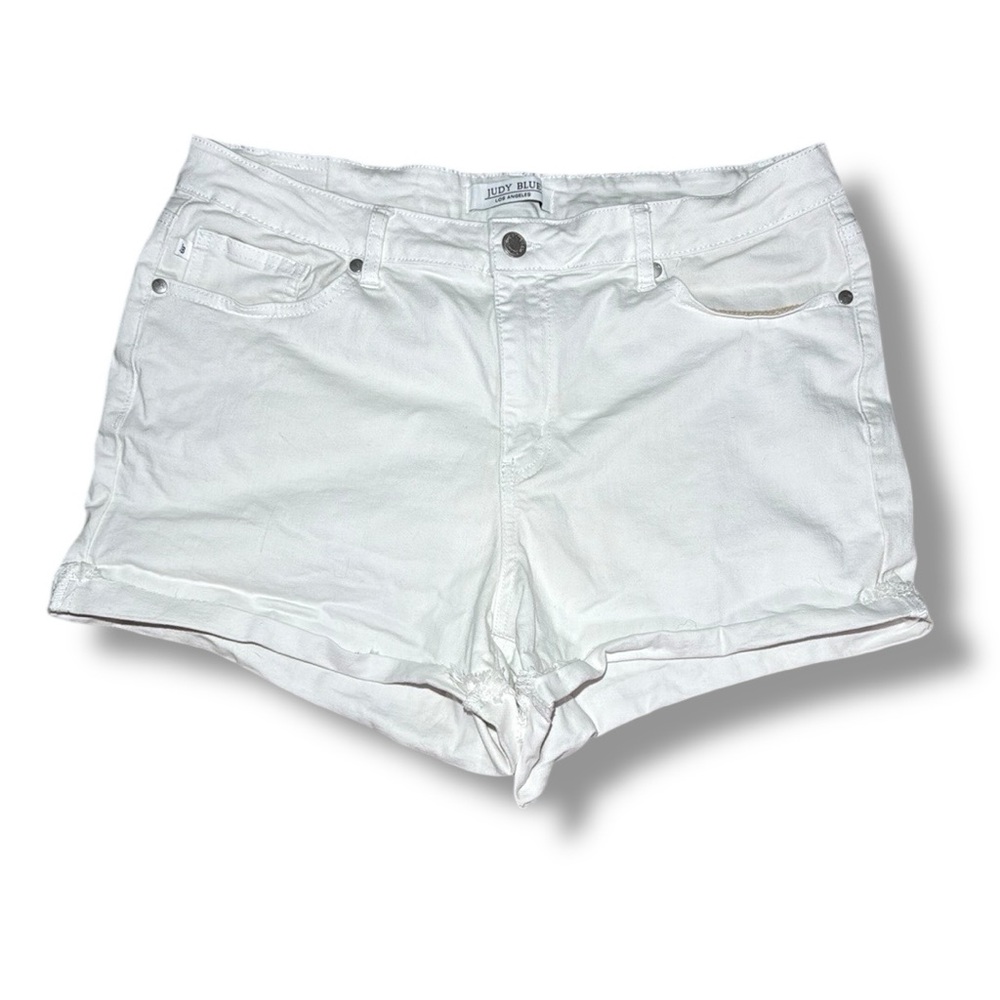Judy Blue Womens‎ White Shorts Size 32 Cotton Blend
